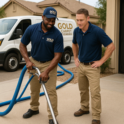 Professional carpet cleaning team working in Surprise